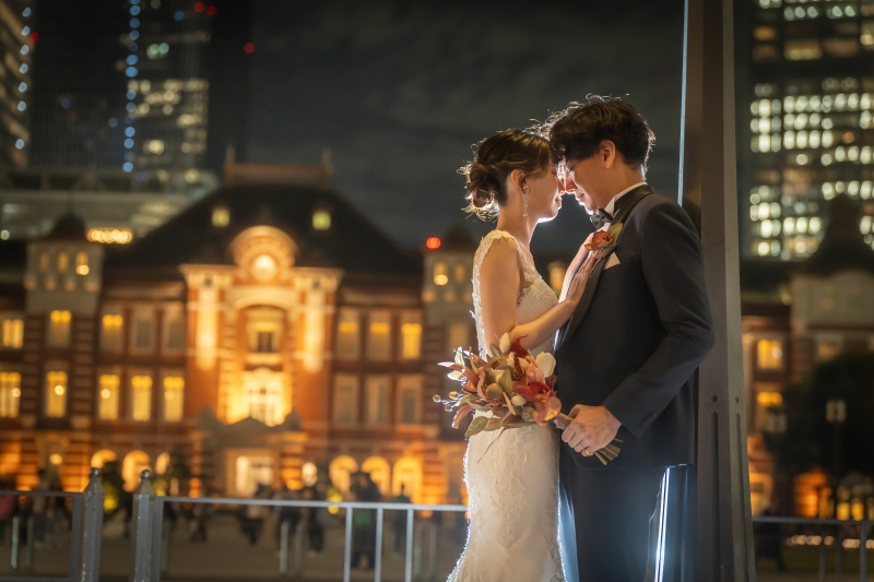 夜の東京でプロポーズ？