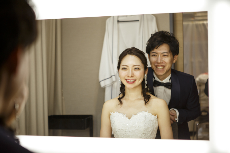 洋装に衣装チェンジ