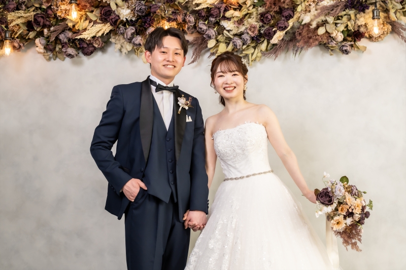 先ずはお花の壁からスタート!