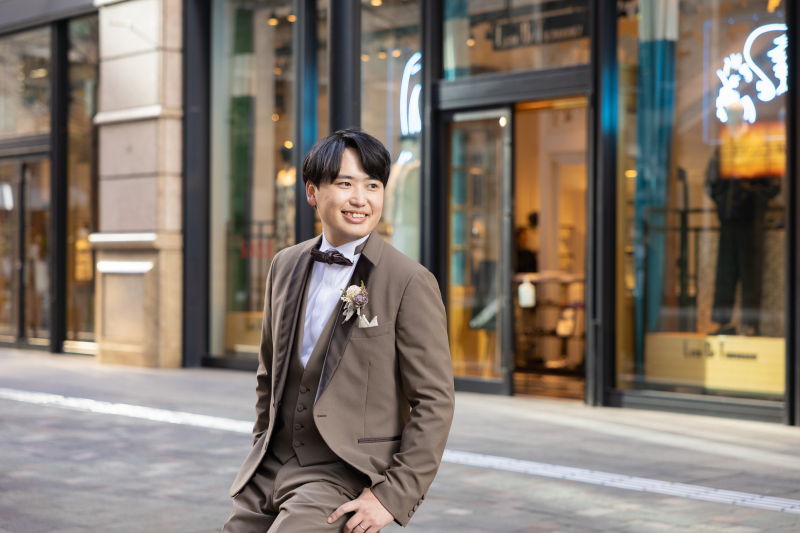 新郎様ソロ撮影