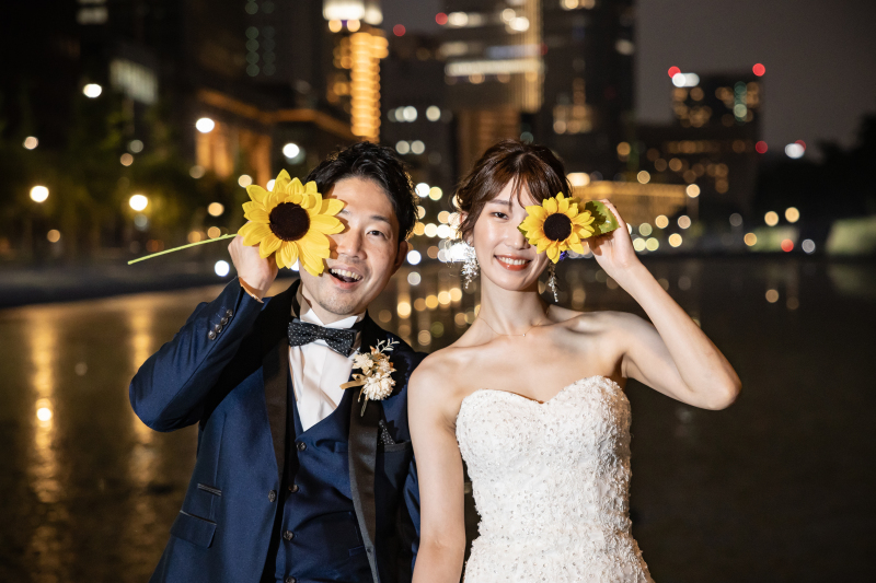 夜は洋装ロケーション撮影に出発♪