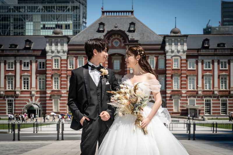 快晴の東京駅☀