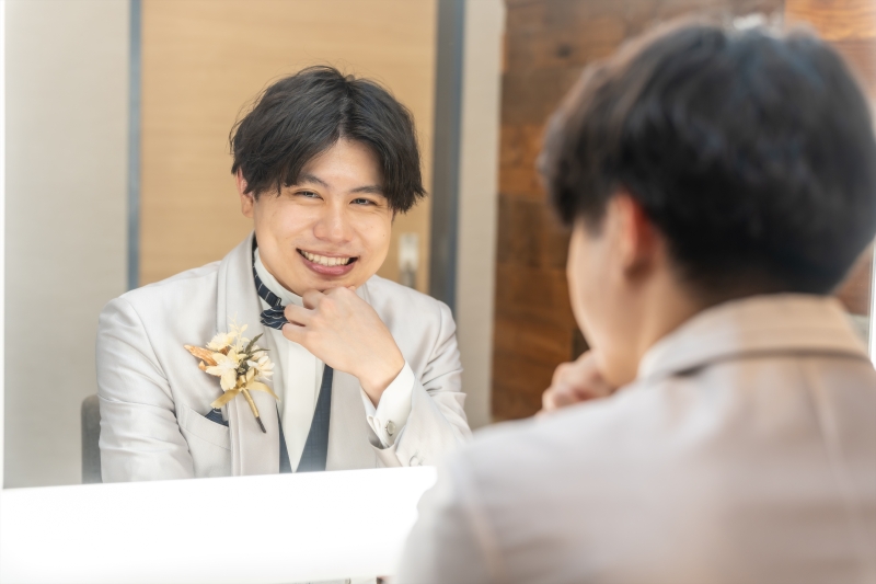 ご新郎様 お支度アップ