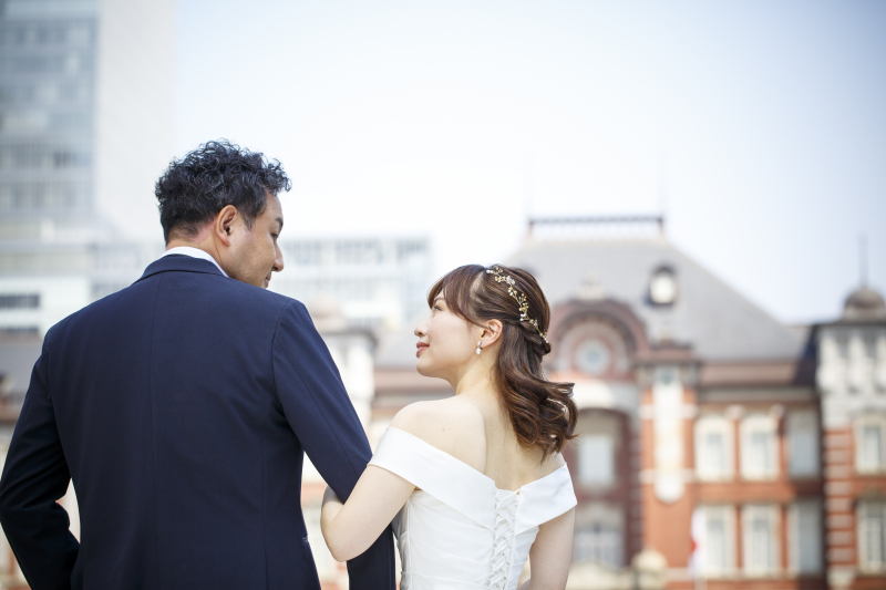 腕を組んでのバックショット♪