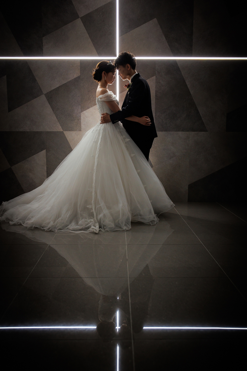 床に写るお二人の姿♡