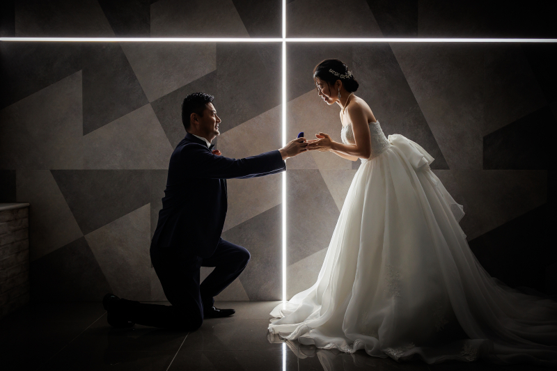 スタジオでプロポーズカット♡