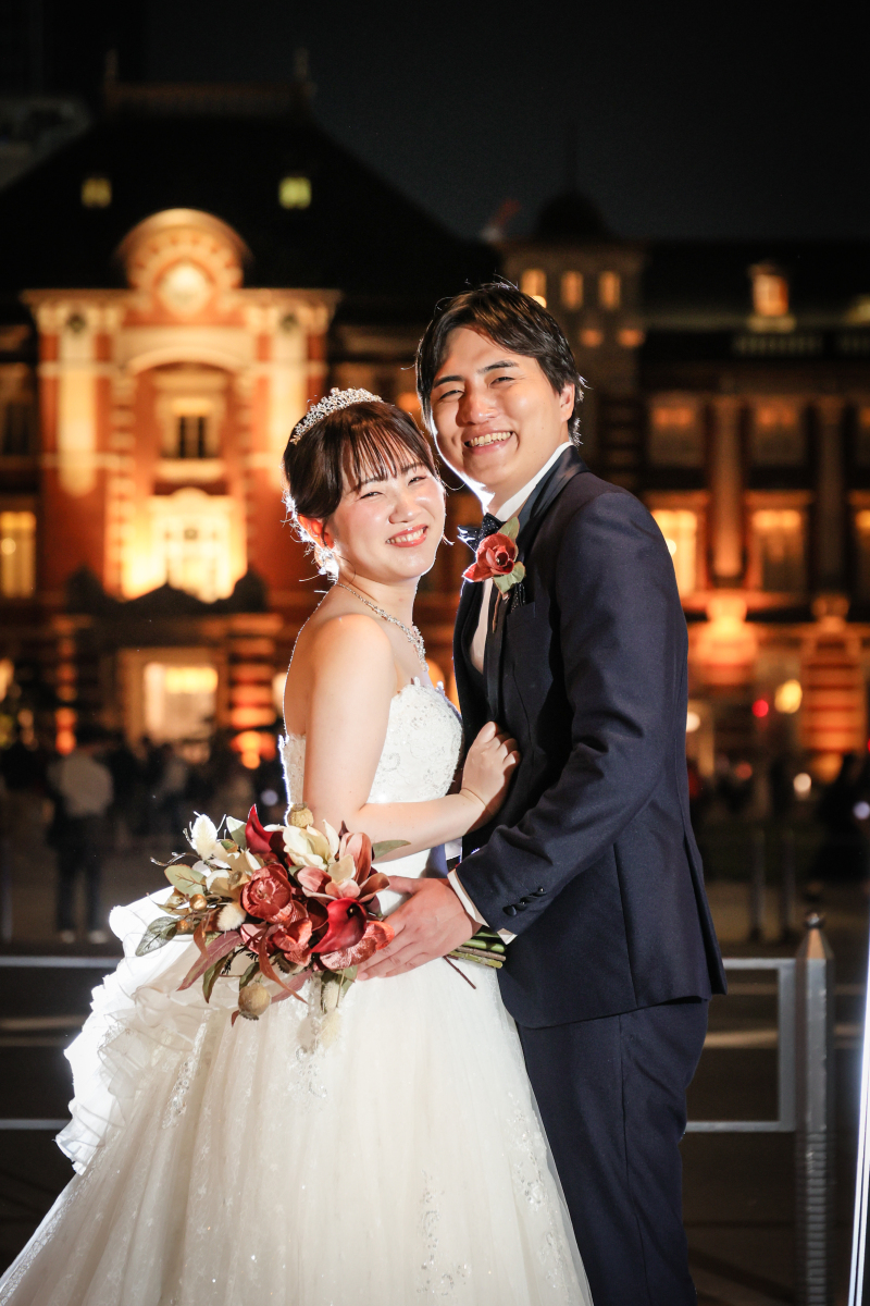 ブーケを抱えて寄り添う夜