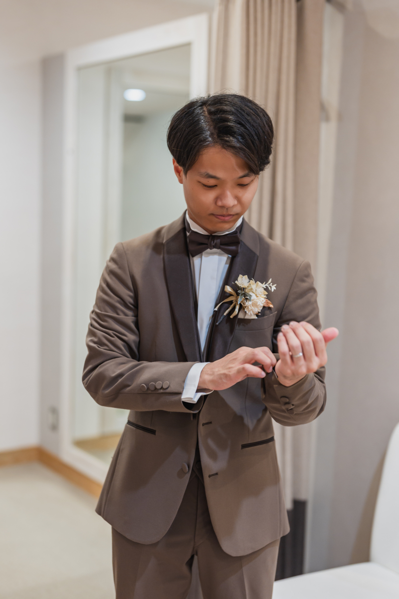 撮影準備万端！新婦をお迎えに♪