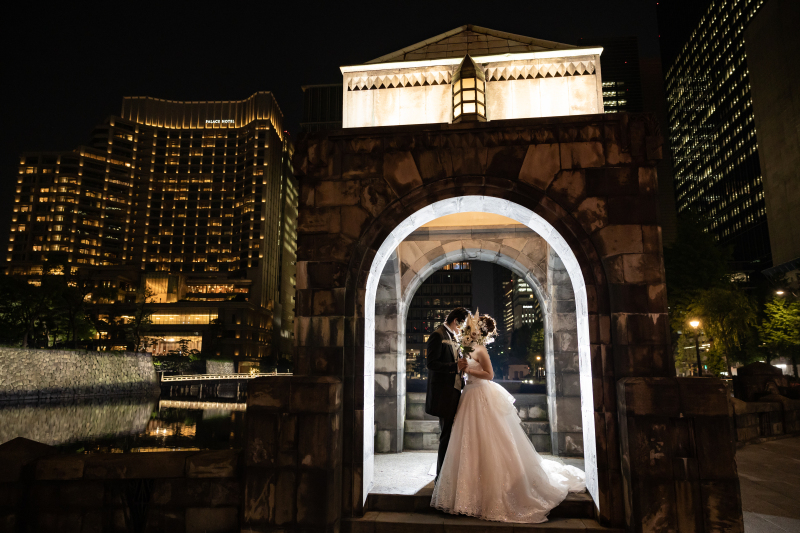 ブーケを使用してのショット