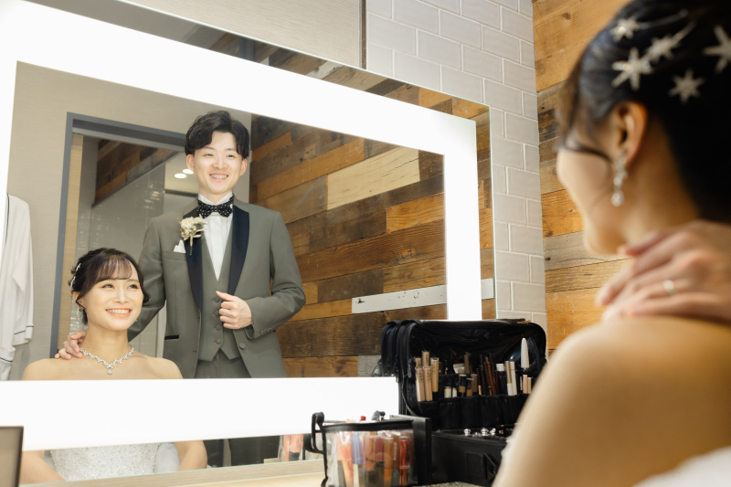 新婦様の姿を見て…