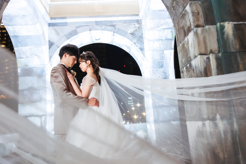 ロングベールの躍動感