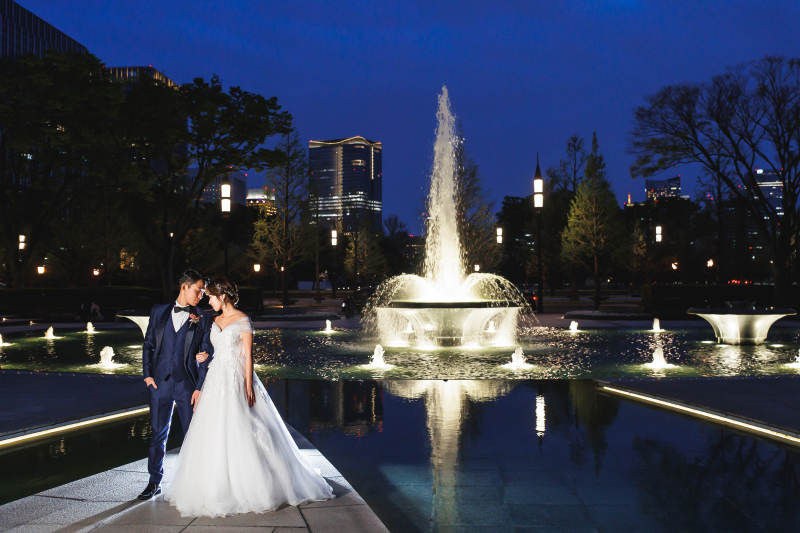 太陽が落ち切る前の青さ