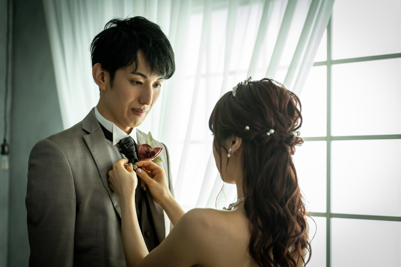 ネクタイを直してあげて♡