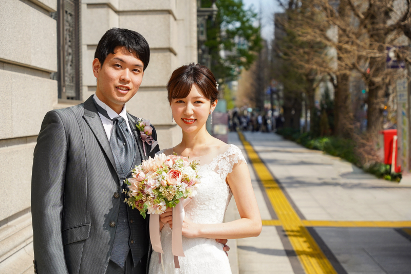 明治安田生命前にて