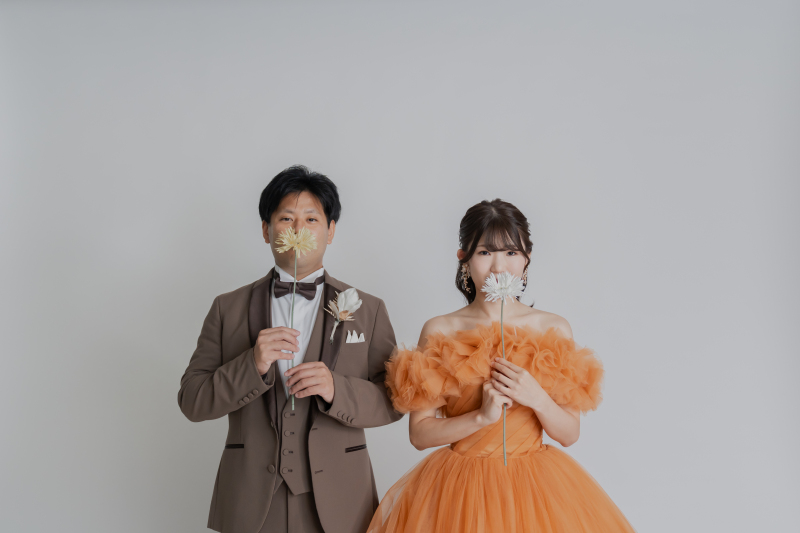 スタジオで完結！一生物の前撮りを