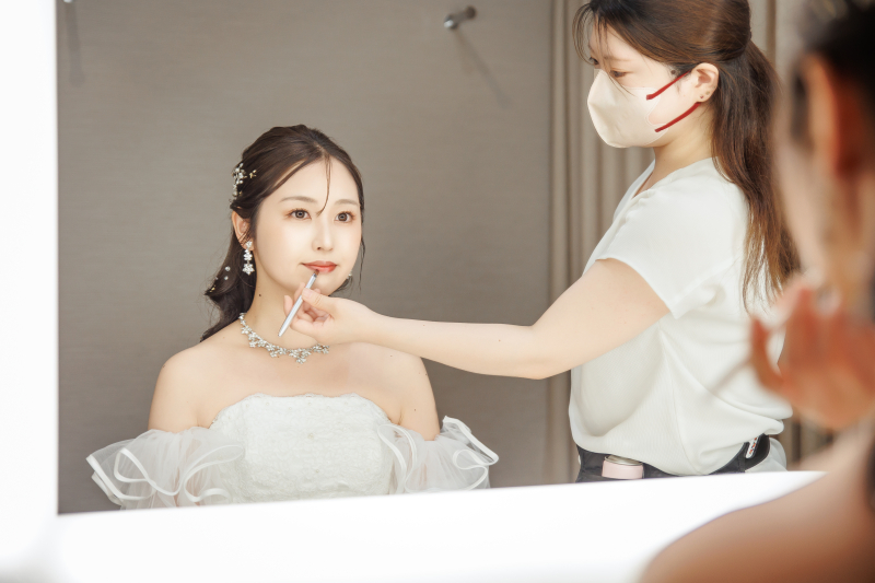 準備はドレス色