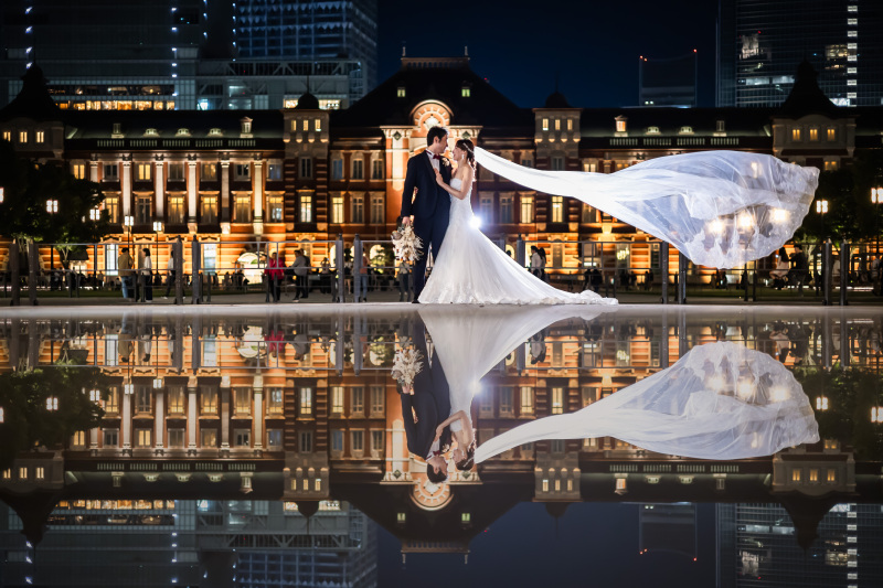 2つの素敵なロケーションで洋装前撮り!スタジオ撮影も楽しめるプラン♫