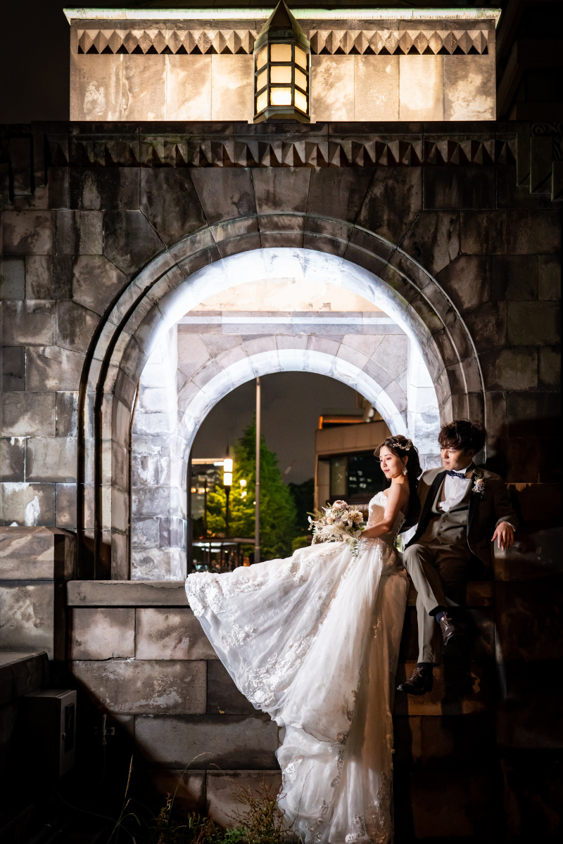 淵に腰を下ろしてのポージング♪