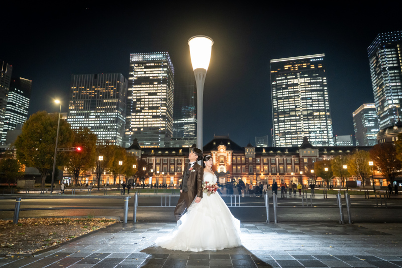 ふたりで東京駅前、ゆっくりした夜