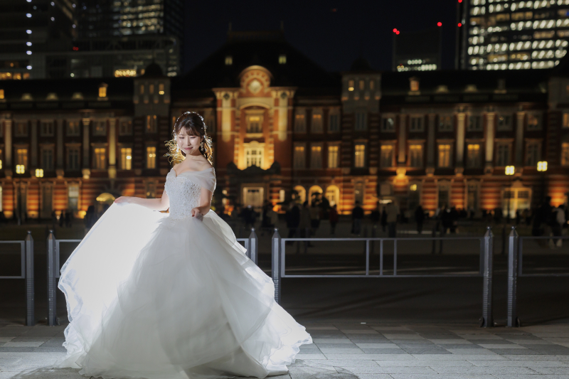 ロマンチックに輝く新婦様