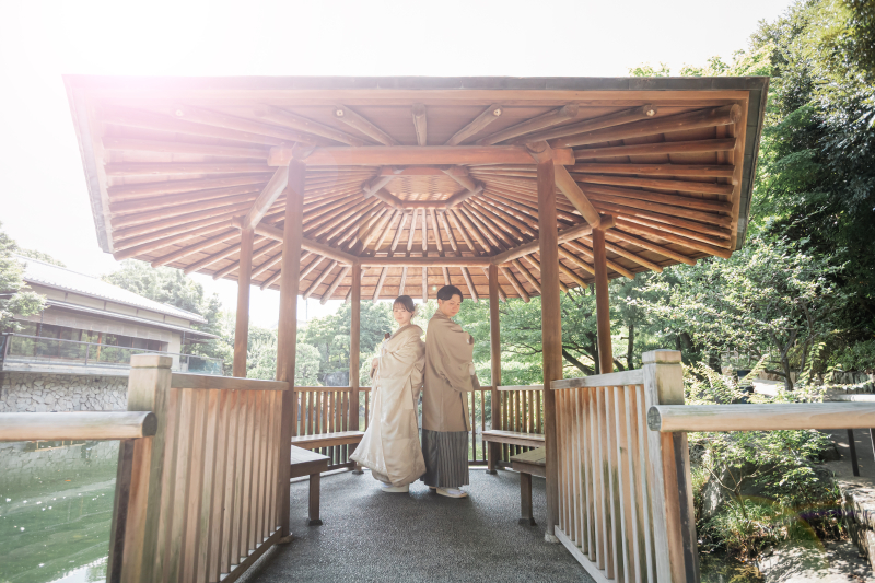 和装で巡る目白庭園ロケ＆スタジオ撮影、美肌レタッチ付きの特別な一日