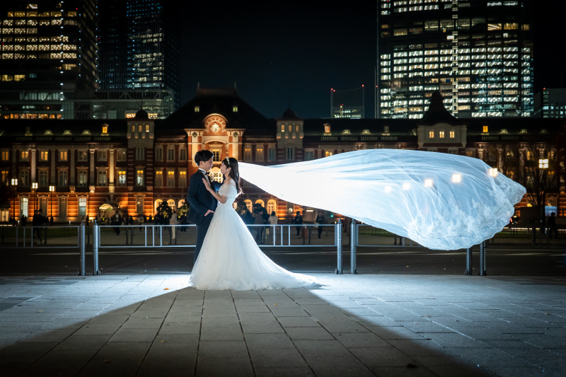 ロングベールを使用して