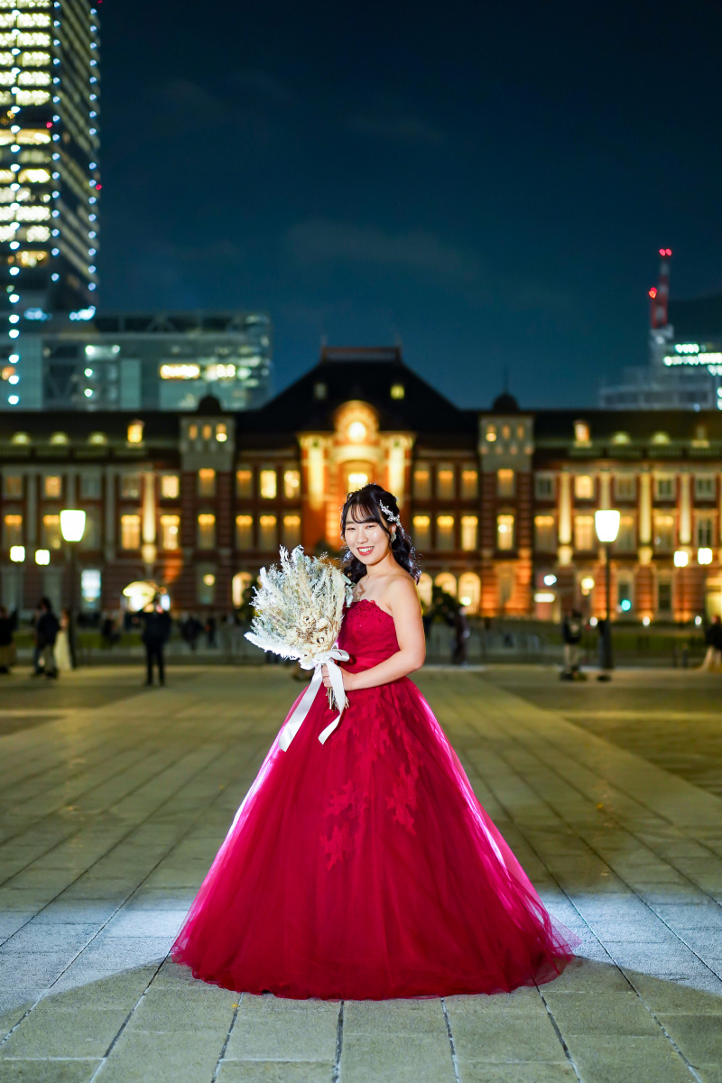 【2025年新作✨】美シルエット×こだわり襟元　カラードレス　結婚式　前撮り カラードレス | デコルテフォトグラフィー | 前撮り・フォト