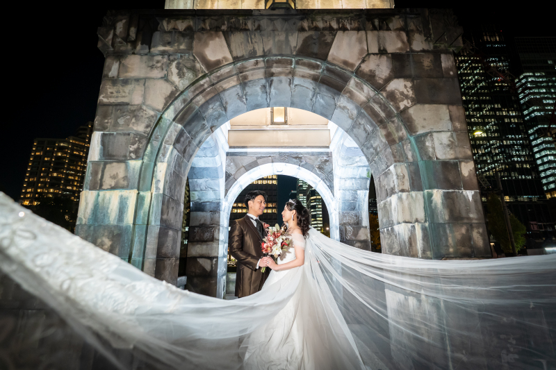 東京駅からはじまる、夜の3ロケーション前撮りストーリー
