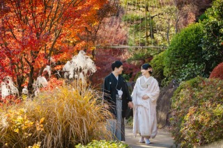 【美しい紅葉】目白庭園 和装ロケーション撮影♡
