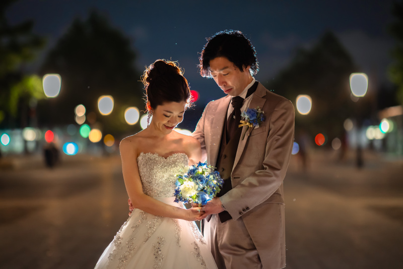 持参したブーケで♡