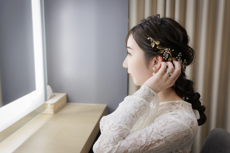 お支度をして(新婦様)