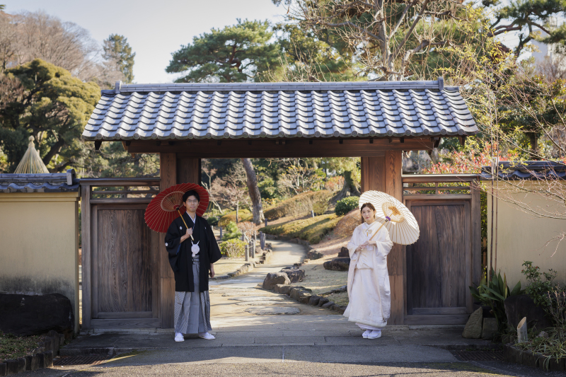 肥後細川庭園にて撮影開始!!