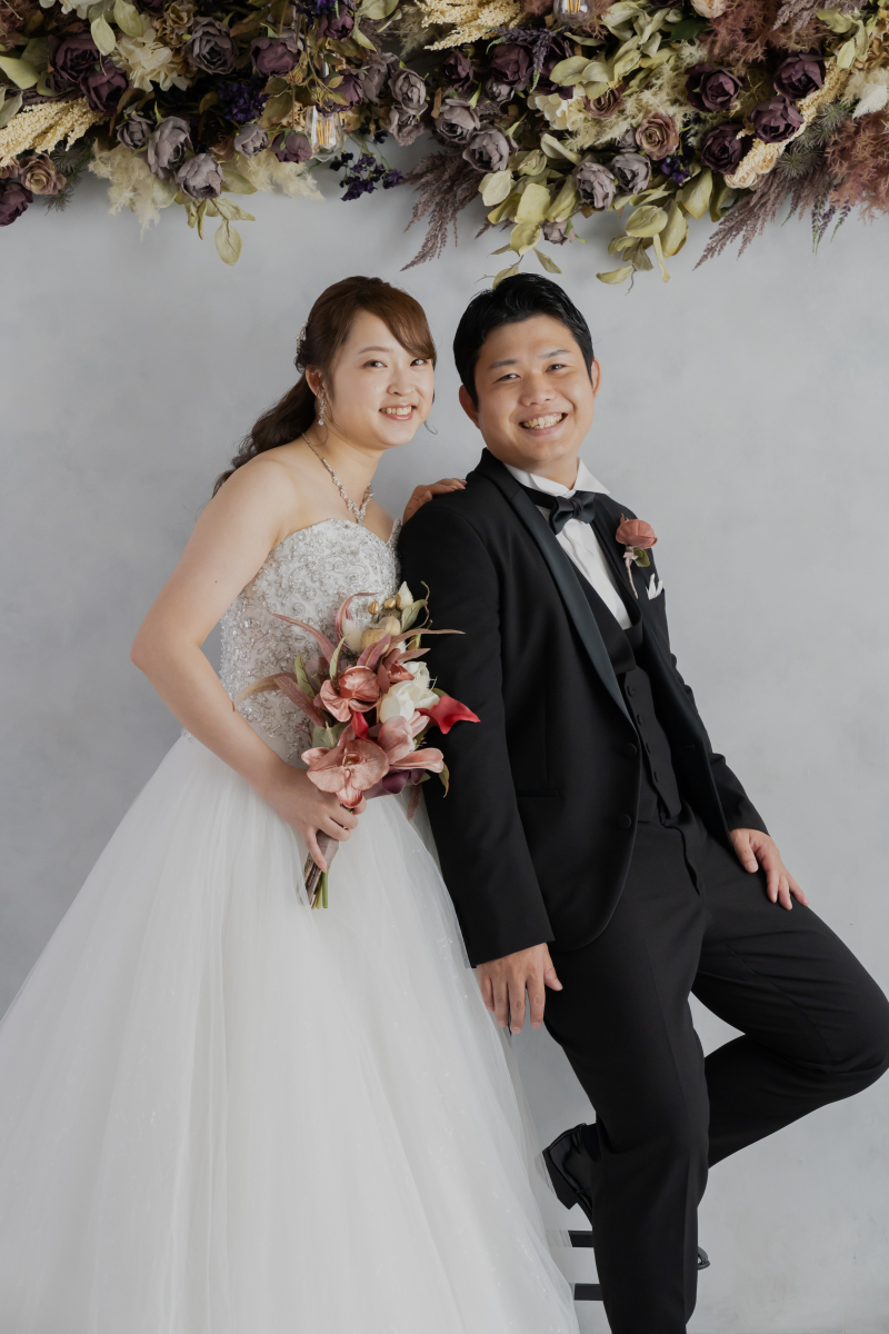 ドライフラワーで可愛く♡