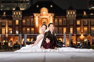 【お子様も一緒に】ウェディングドレス & カラードレス撮影♡