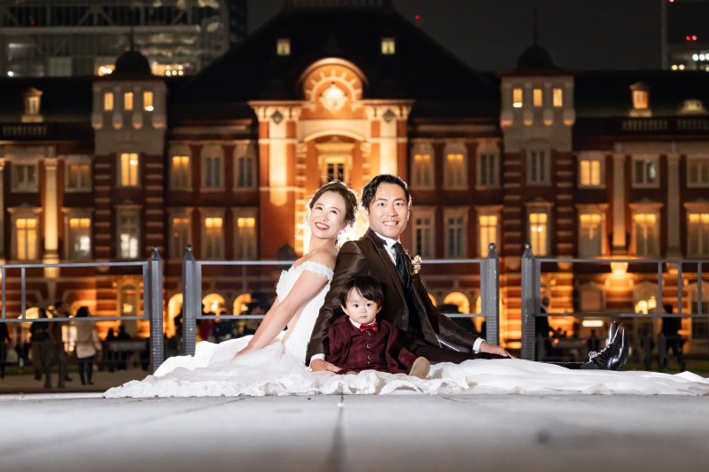 【お子様も一緒に】ウェディングドレス & カラードレス撮影♡