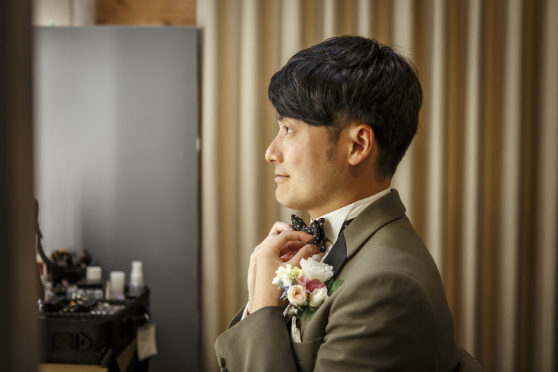 キリッと決めて