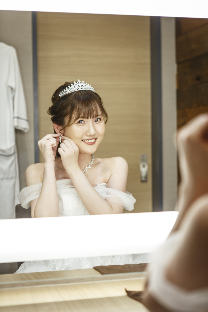 お支度ショットから