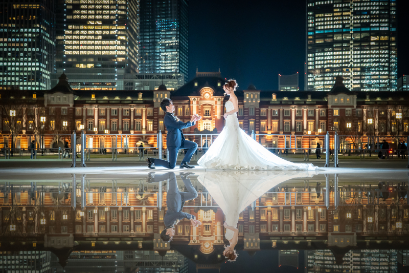 PHOTO WEDDING STYLE_夜景で撮影できる