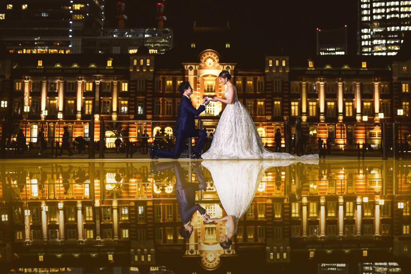 ロマンティックな東京駅にて！