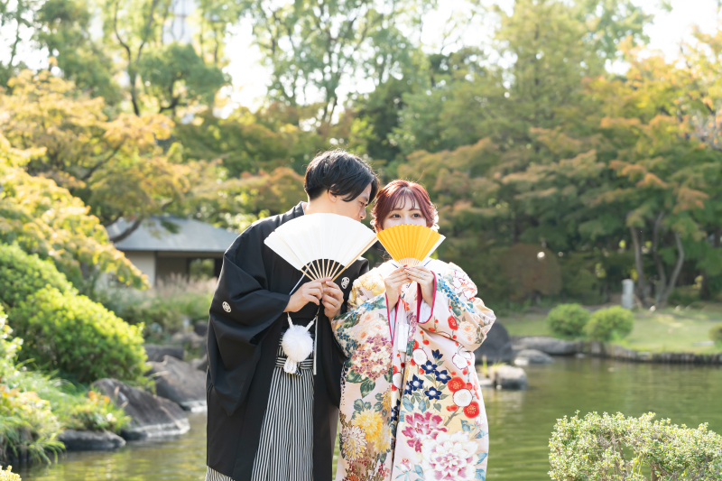 PHOTO WEDDING STYLE_庭園で撮影できる