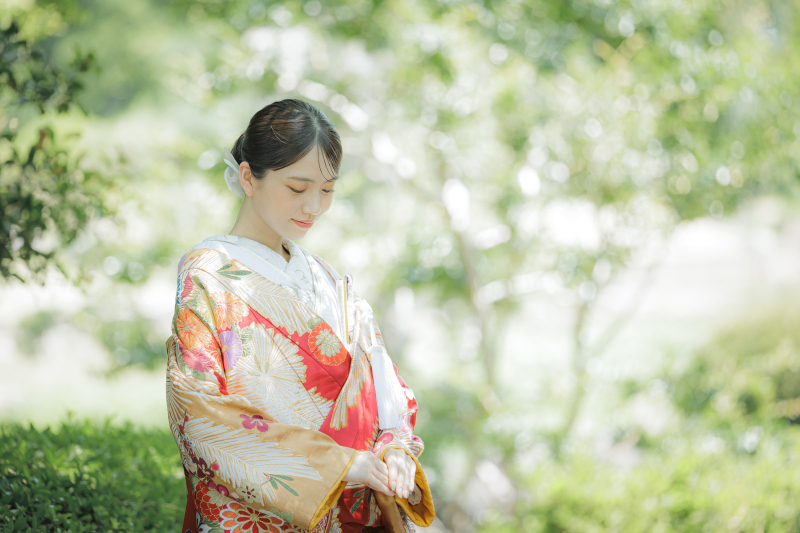 PHOTO WEDDING STYLE_庭園で撮影できる