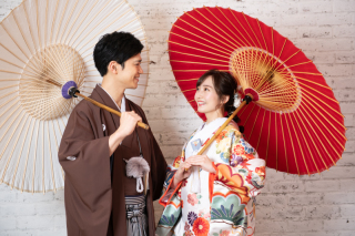 和装和傘撮影