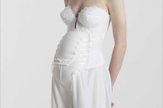 マタニティ専用ブライダルインナー購入《braidal bloom マタニティビスチェ+フレアパンツ》※挙式・披露宴でもご利用いただけます。