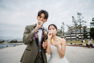 PHOTO WEDDING STYLE_海ロケプラン（お台場・葛西・城ヶ島の海と空を背景に撮影）