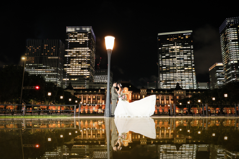PHOTO WEDDING STYLE_夜景で撮影できる