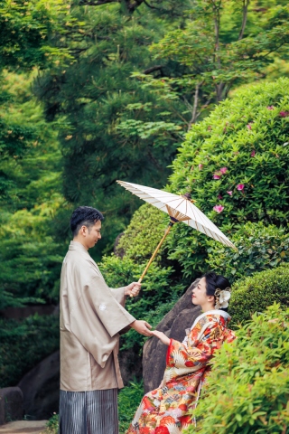 PHOTO WEDDING STYLE_庭園・邸宅・神社仏閣ロケ（四季の彩りや伝統を感じる和装撮影）