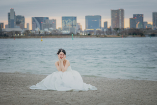PHOTO WEDDING STYLE_海ロケプラン（お台場・葛西・城ヶ島の海と空を背景に撮影）