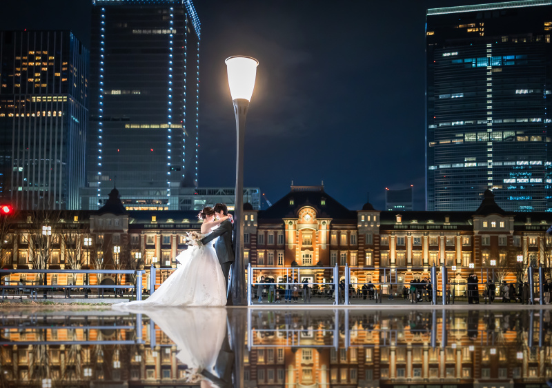 PHOTO WEDDING STYLE_夜景で撮影できる