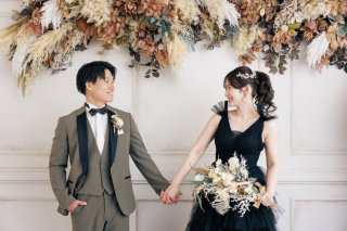PHOTO WEDDING STYLE_洋装スタジオ（天候に左右されず和室やアンティークな空間で撮影を）