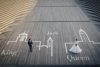 PHOTO WEDDING STYLE_横浜らしさ広がる港街ロケ（大さん橋と会館などで趣ある撮影を）